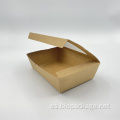 LOGO CONSTRUIDO CAJA DE PAPEL Kraft con ventana 1000ml